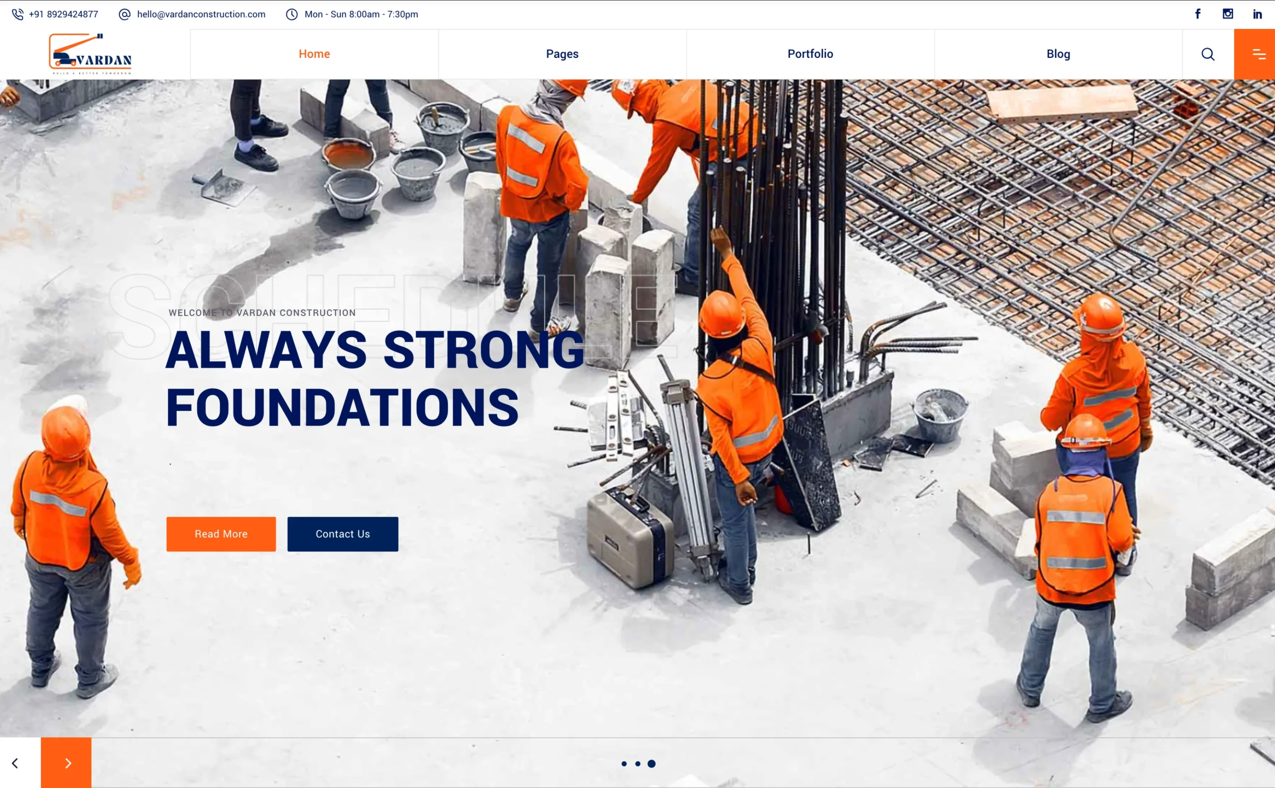 Vardan Construction Web